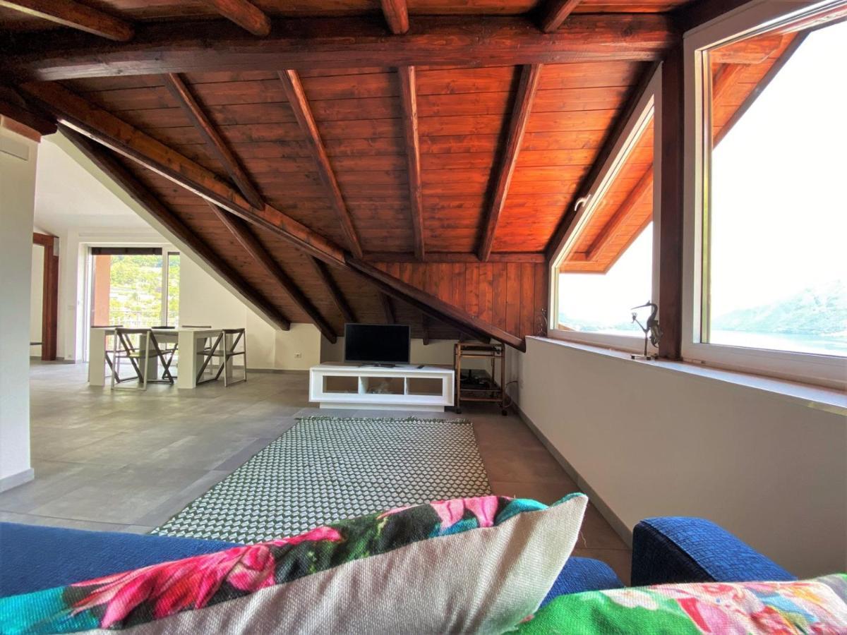 Appartement La Rondinella - Loft With Fantastic View On Lake Como à Argegno Extérieur photo